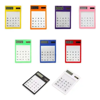 Ultra Thin Transparent Solar Calculator Centechia Useful LCD Digital Screen Office Stationery Clear Scientific Calculator
Ultra Thin Transparent Solar Calculator Centechia Useful LCD Digital Screen Office Stationery Clear Scientific Calculator