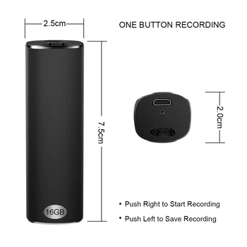 Mini Audio Recorder Professional Digital Voice Recorder USB Dictaphone Voice-Activated Recorder Long Distant Supporting
Mini Audio Recorder Professional Digital Voice Recorder USB Dictaphone Voice-Activated Recorder Long Distant Supporting