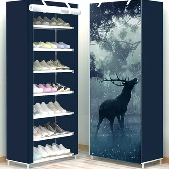 Multi-layer Shoe Rack Dustproof Fabric Assembly Shoe Storage Cabinet Stand Holder Space Save Shoe Organizer Rack pf082711
Multi-layer Shoe Rack Dustproof Fabric Assembly Shoe Storage Cabinet Stand Holder Space Save Shoe Organizer Rack pf082711
