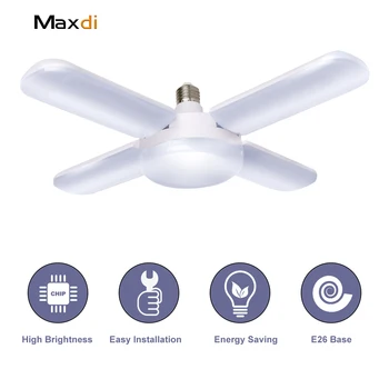 Maxdi 50W Led Light Bulb Foldable Fan Blade LED Pendant Lights B22 E27 220V 360 Degrees Angle Adjustable Home Ceiling Lamp
Maxdi 50W Led Light Bulb Foldable Fan Blade LED Pendant Lights B22 E27 220V 360 Degrees Angle Adjustable Home Ceiling Lamp