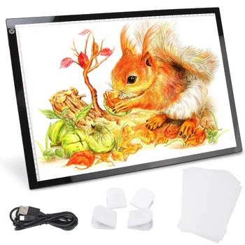 A3 Adjustable LED Light Box Copy Tracing Board Pads Stepless Dimming Digital Drawing Tablet USB Powered for Animation Sketching
A3 Adjustable LED Light Box Copy Tracing Board Pads Stepless Dimming Digital Drawing Tablet USB Powered for Animation Sketching