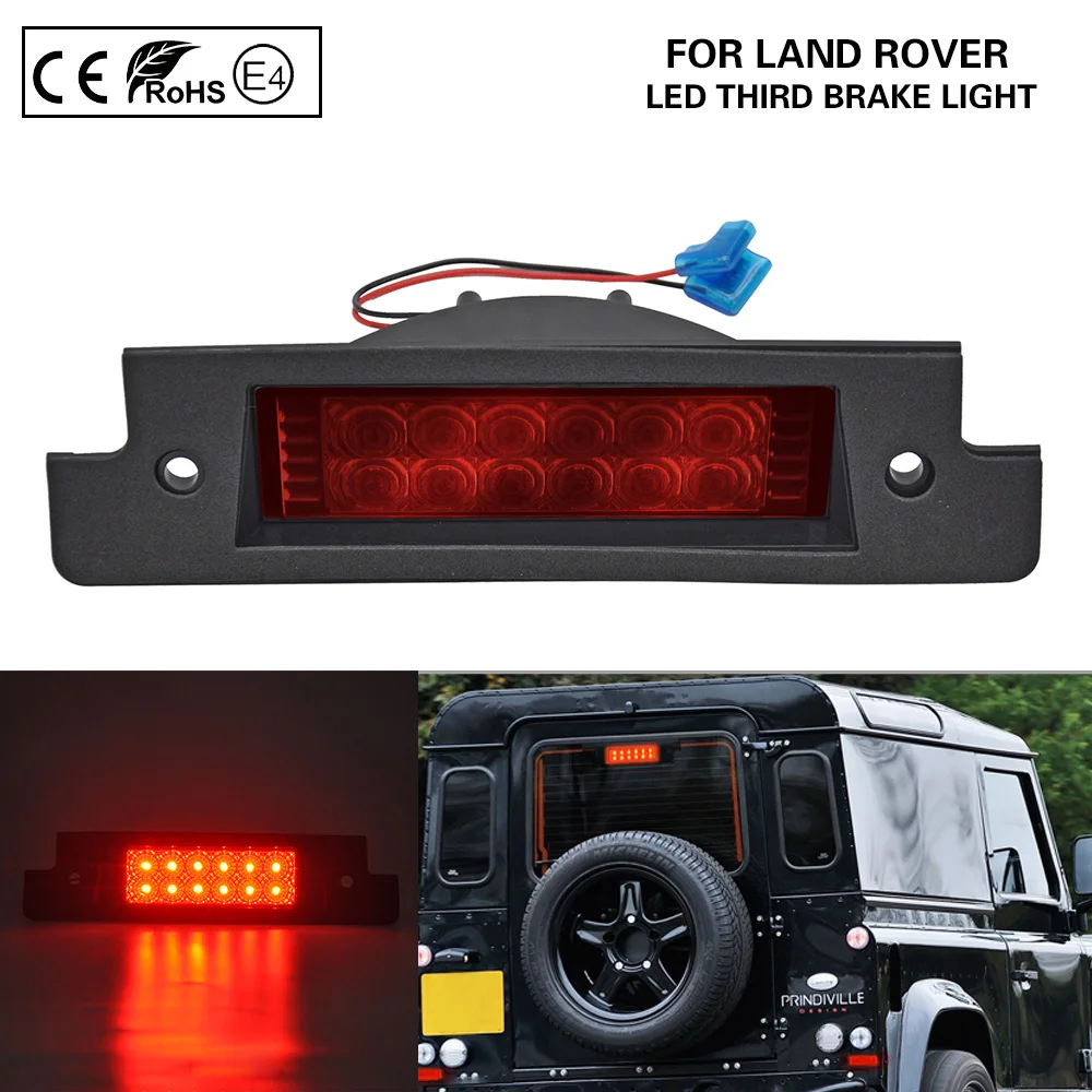Car LED Third Brake Light T-shape Red Lens High Mount Rear Stop Lamp for Land Rover Discovery I 94-99 II 99-04 Defender 97-06
Car LED Third Brake Light T-shape Red Lens High Mount Rear Stop Lamp for Land Rover Discovery I 94-99 II 99-04 Defender 97-06