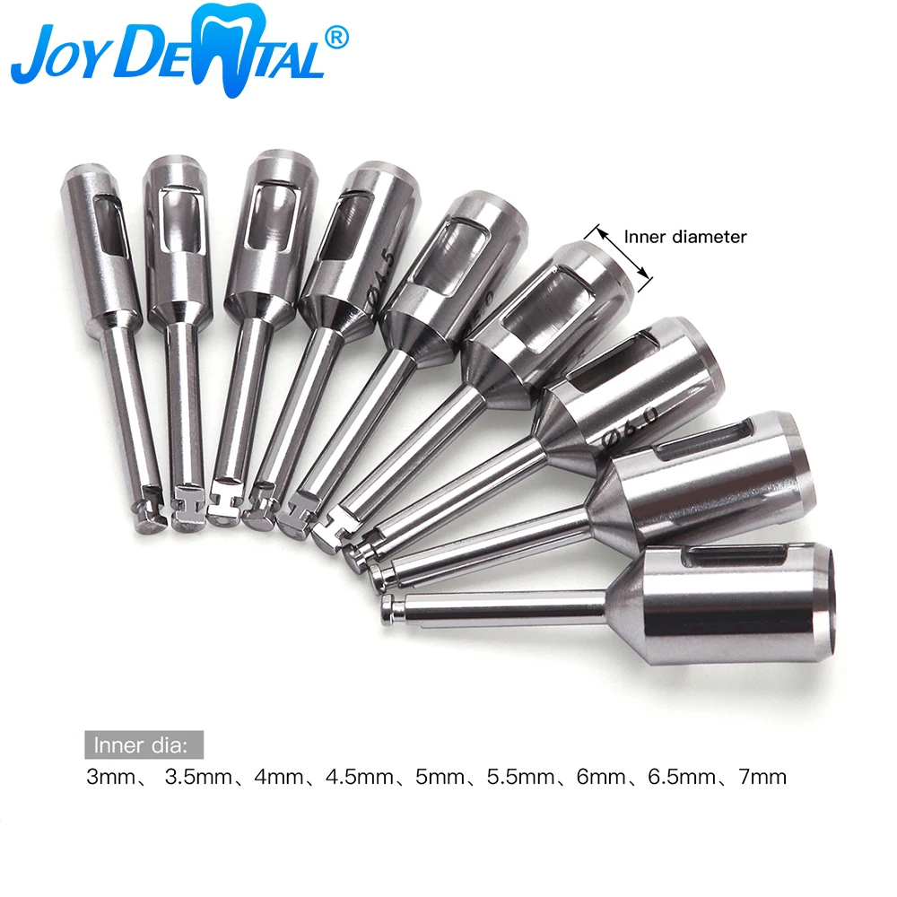 

1pc Dental Implant Tissue Punch Stainless Steel Surgical Instrument Autoclavable Planting Terphine Bur for Low Speed Handpiece