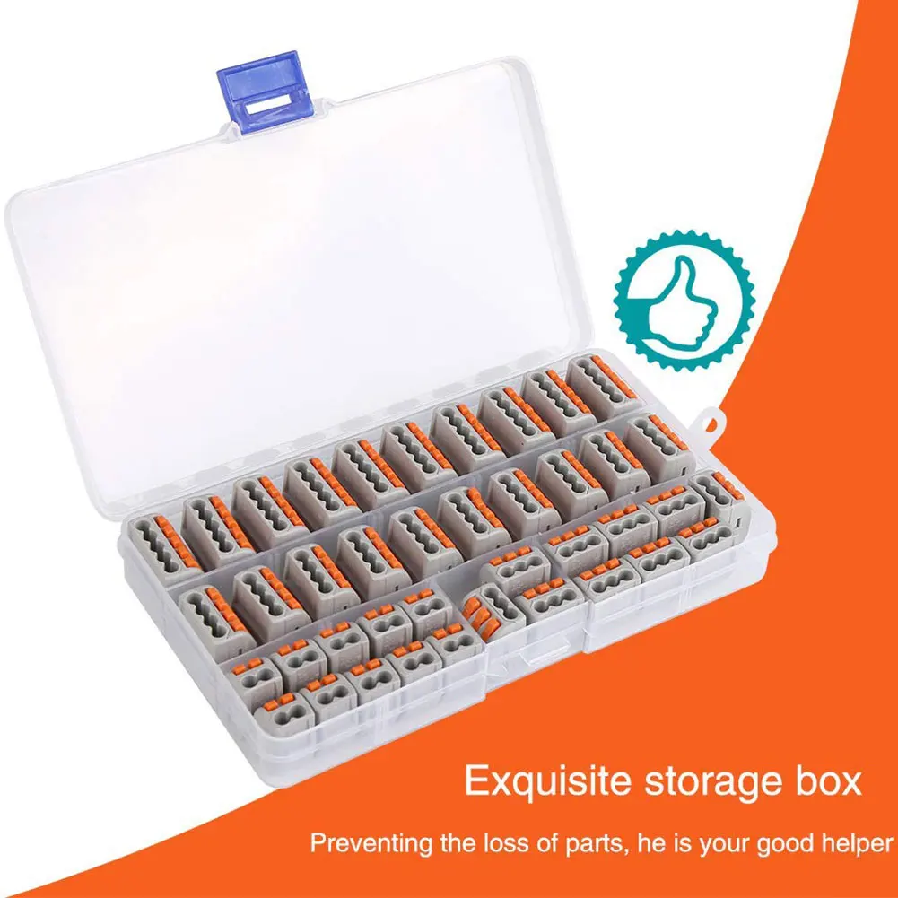 40pcs/set Insulating Mini Terminal Block Reusable Fast Wire Connector Electrical Conductor Clamp Universal Assortment Push In
40pcs/set Insulating Mini Terminal Block Reusable Fast Wire Connector Electrical Conductor Clamp Universal Assortment Push In