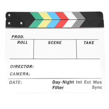 Generic Acrylic Colorful Clapperboard TV Film Movie Slate Cut Role Play Prop Hollywood
Generic Acrylic Colorful Clapperboard TV Film Movie Slate Cut Role Play Prop Hollywood