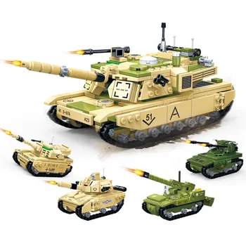 698pcs City Modern tank Weapon models building blocks Military WW2 series soilder educational bricks toys for children gift
698pcs City Modern tank Weapon models building blocks Military WW2 series soilder educational bricks toys for children gift