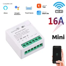 16A Tuya Mini DIY WiFi Smart Switch with Timing Function Smart Light Switch Module Compatible with Alexa Google Home
16A Tuya Mini DIY WiFi Smart Switch with Timing Function Smart Light Switch Module Compatible with Alexa Google Home