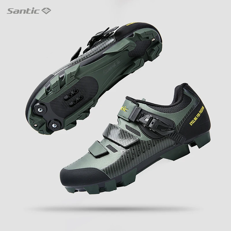 

Santic Cycling Shoes Men Outdoor Mtb Lock Shoes Professional Mountain Bike Sneakers Bicycle Sneaker Triathlon Sapatilha Ciclismo