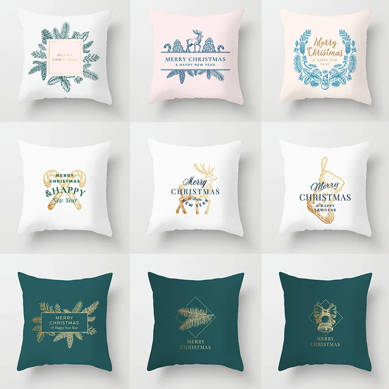 Pillow case 45*45 Nordic minimalist Christmas series printed polyester pillowcase Square decorative pillowcase
Pillow case 45*45 Nordic minimalist Christmas series printed polyester pillowcase Square decorative pillowcase