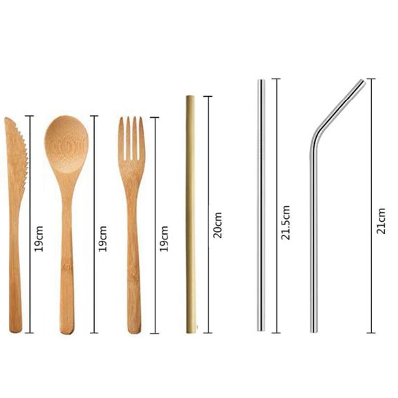 6 Pcs/ Set Reusable Bamboo Cutlery Set Portable Tableware Wooden Cutlery Fork Spoon Knife Set With Cutlery Bag For Travel Utensi
6 Pcs/ Set Reusable Bamboo Cutlery Set Portable Tableware Wooden Cutlery Fork Spoon Knife Set With Cutlery Bag For Travel Utensi