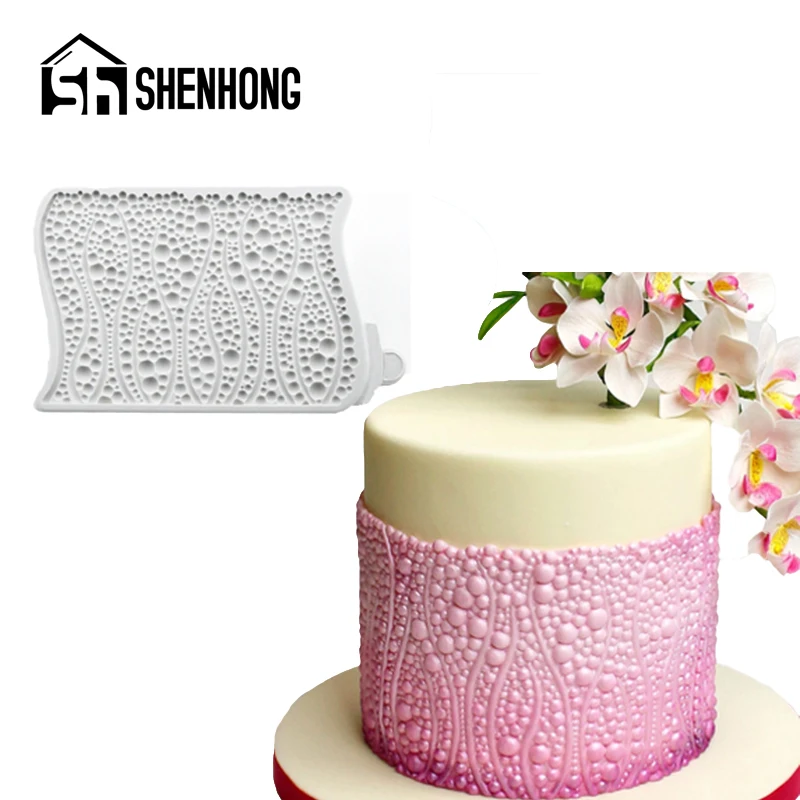 

SHENHONG Bubbles and Pearls Mould Fondant Molds Silicone Cake Mold Baking Cake Decorating Tools Sugar Flower Paste Chocolate