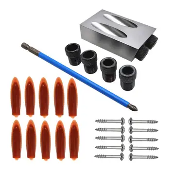 28PCS Woodworking 15 Degree Angle Inclined Hole Locator Professional Use Hole Locator Grey
28PCS Woodworking 15 Degree Angle Inclined Hole Locator Professional Use Hole Locator Grey
