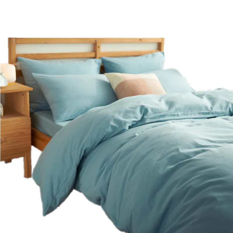 New Product Solid Color 4 Pcs Bedding Set Microfiber Bedclothes Navy Blue Gray Bed Cotton Cover Set Bed Sheet
New Product Solid Color 4 Pcs Bedding Set Microfiber Bedclothes Navy Blue Gray Bed Cotton Cover Set Bed Sheet