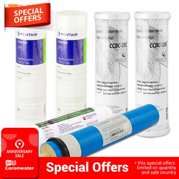 5 Stage Reverse Osmosis RO Water Filters Replacement Set with Water Filter Cartridge 50 GPD Membrane RO-1000-50
5 Stage Reverse Osmosis RO Water Filters Replacement Set with Water Filter Cartridge 50 GPD Membrane RO-1000-50