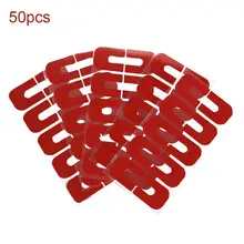 50 pièces/1 Set U forme renversant preuve vernis à ongles autocollants ongles Art accessoires bricolage manucure décoration outil autocollants jetables(China)