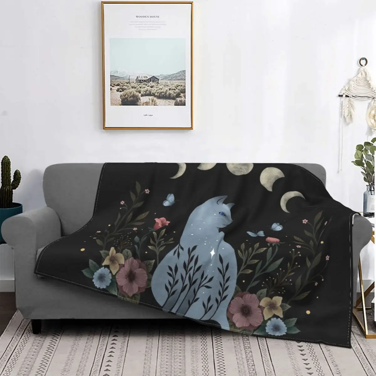 Cat On The Hill Blanket Hippie Boho Themed Plush Warm Ultra-Soft Flannel Fleece Throw Blankets For Sofa Bedspread Velvet Travel
Cat On The Hill Blanket Hippie Boho Themed Plush Warm Ultra-Soft Flannel Fleece Throw Blankets For Sofa Bedspread Velvet Travel