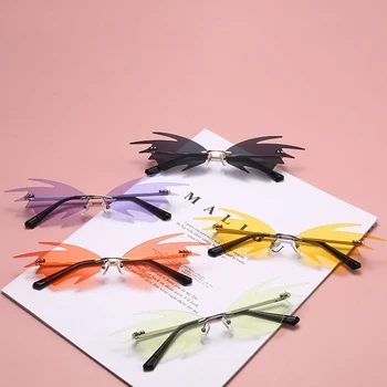 Concave Cool Decorative Fashion Sunglasses Glasses Shape European And American Personality Rimless Glasses
Concave Cool Decorative Fashion Sunglasses Glasses Shape European And American Personality Rimless Glasses