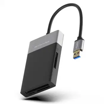 6 in 1 Multi Memory Card Reader ABS Aluminum Alloy Shell PVC Wire Reader USB 3.0 2 Port HUB High Speed Adapter for XQD CF SD TF
6 in 1 Multi Memory Card Reader ABS Aluminum Alloy Shell PVC Wire Reader USB 3.0 2 Port HUB High Speed Adapter for XQD CF SD TF