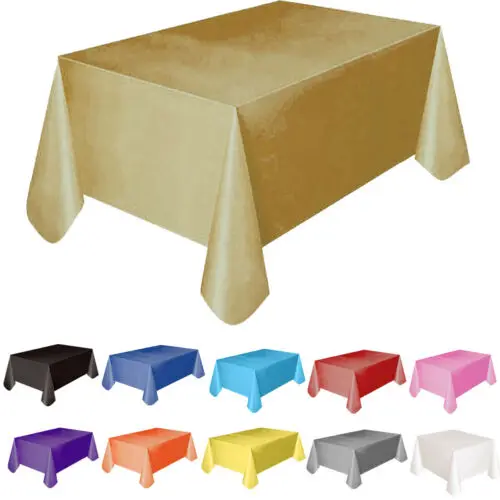 Solid Color Rectangle Plastic Tablecloth Cover Rectangular Table Cloth Economy Home Garden Party Tablecloths Slipcover Case
Solid Color Rectangle Plastic Tablecloth Cover Rectangular Table Cloth Economy Home Garden Party Tablecloths Slipcover Case