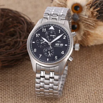 IWC- New Automatic Mechanical Men women Watch Silver Blue Stainless Steel Transparent Sapphire Glass Glide AAA Watches 999
IWC- New Automatic Mechanical Men women Watch Silver Blue Stainless Steel Transparent Sapphire Glass Glide AAA Watches 999