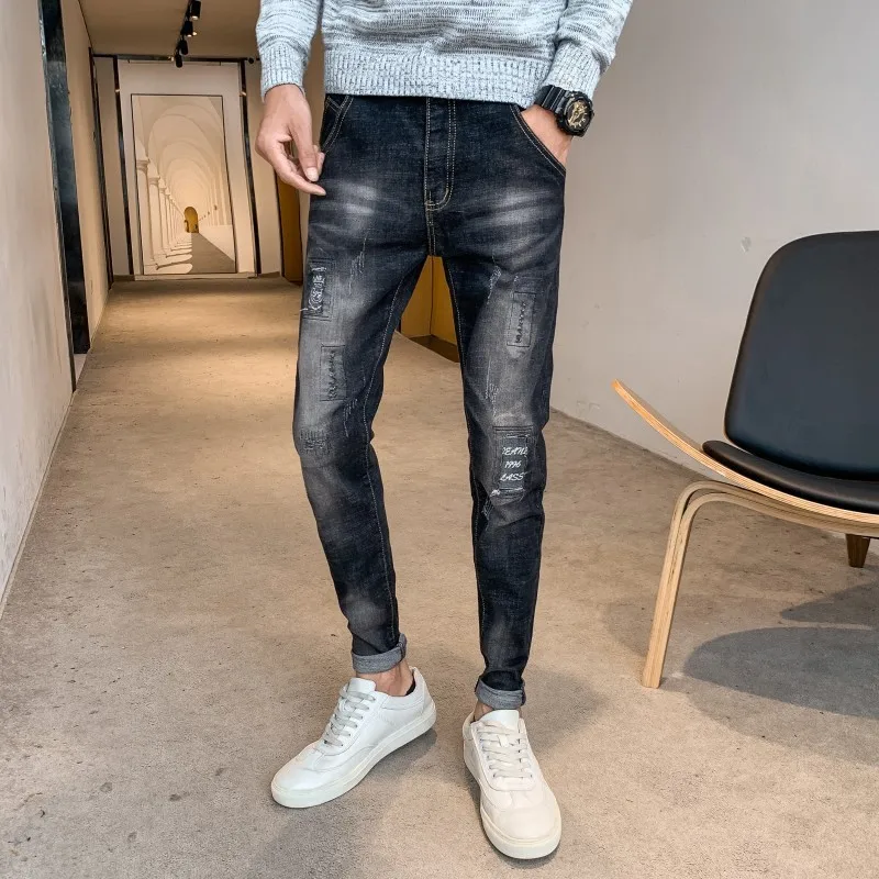 Large Size (Moderate Elasticity) Autumn & Winter Social Person Lively Fella Korean-style Slim Fit Pants Jeans Men's
Large Size (Moderate Elasticity) Autumn & Winter Social Person Lively Fella Korean-style Slim Fit Pants Jeans Men's