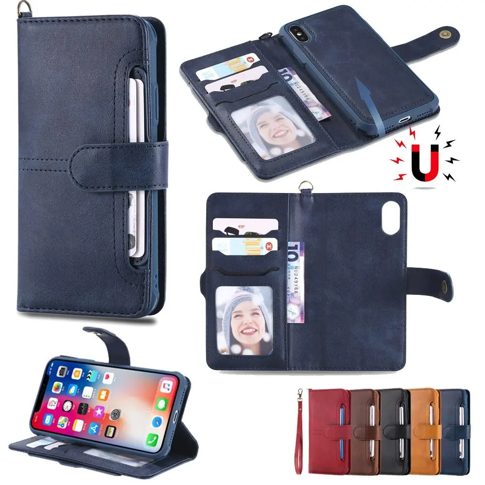 For Apple iPhone 12 Mini/12/12 Pro Max Wallet Case Removable Magnetic Durable Shockproof Leather Flip Cards Stand Phone Cover
For Apple iPhone 12 Mini/12/12 Pro Max Wallet Case Removable Magnetic Durable Shockproof Leather Flip Cards Stand Phone Cover