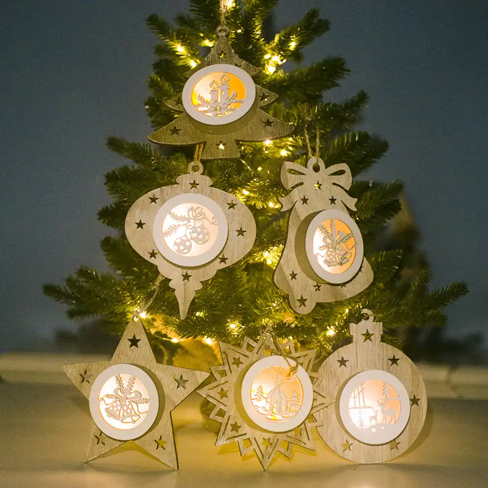 scene decoration pendant led christmas ornaments gifts for out