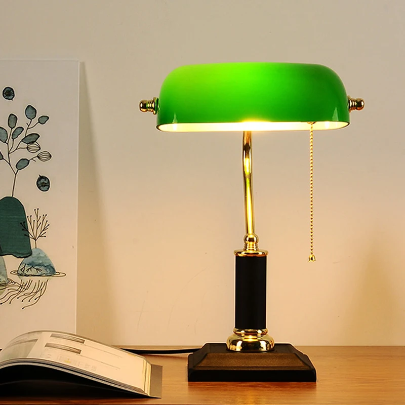 Classical Bank Desk Lamp Study Bedroom Bedside Table Lights Old Chinese Green Decorative Table Lamp Night Stand Lamps Office
Classical Bank Desk Lamp Study Bedroom Bedside Table Lights Old Chinese Green Decorative Table Lamp Night Stand Lamps Office