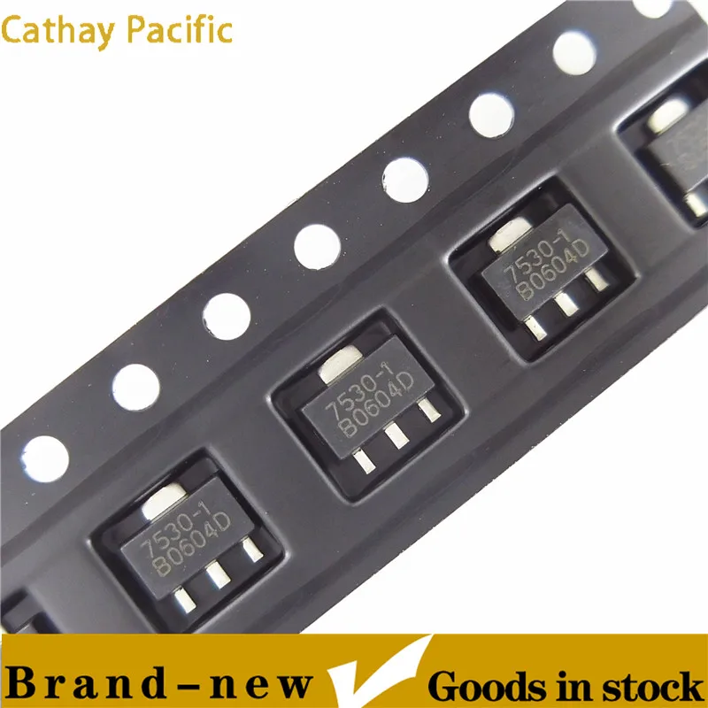 (100pcs) HT7530-1 SOT-89 HT7530 7530-1 7530 SOT89 SMD Low power consumption High Driver Regulator
(100pcs) HT7530-1 SOT-89 HT7530 7530-1 7530 SOT89 SMD Low power consumption High Driver Regulator