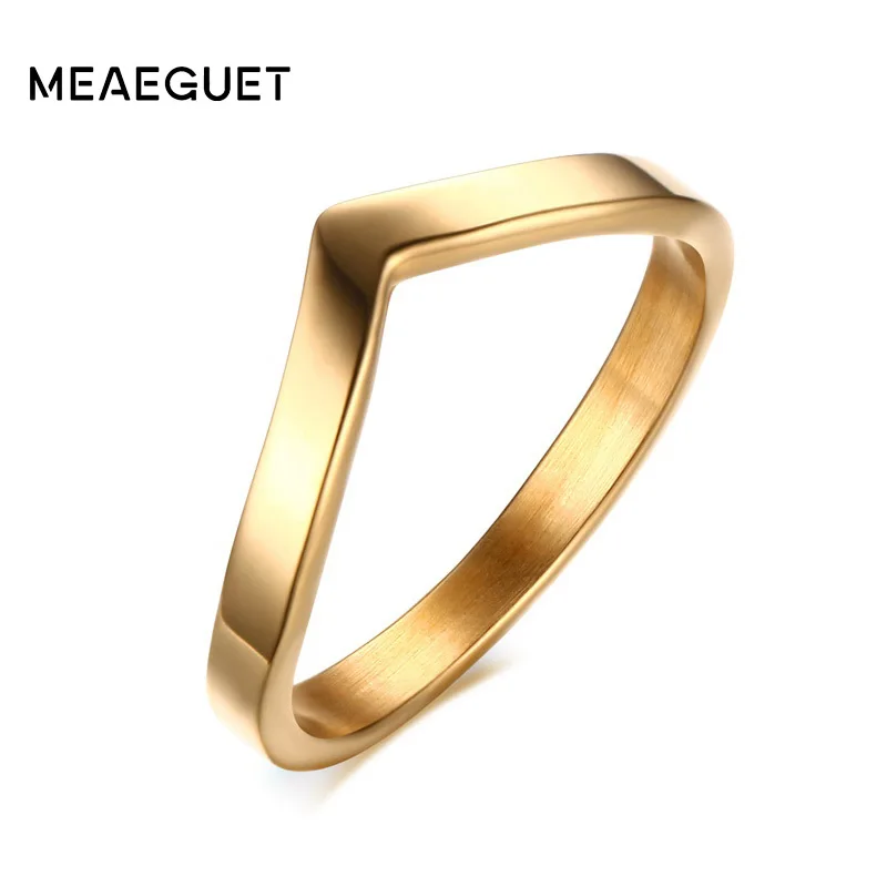 Simple V Shape Ring For Party Gold silver color Rose Gold Color 316L Stainless Steel Fashion Jewelry Rings For Women
Simple V Shape Ring For Party Gold silver color Rose Gold Color 316L Stainless Steel Fashion Jewelry Rings For Women