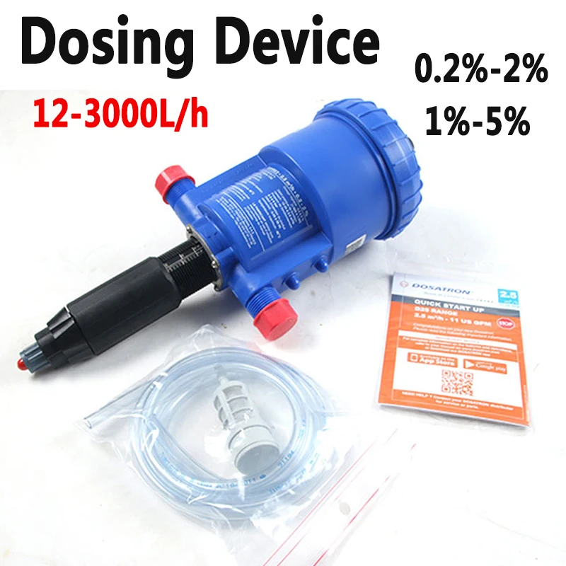 Fertilizer Injector Dispenser Proportioner 12-3000L/h 0.2%-2% 1%-5% Auto Dosing Tools Dosing Device Controllable Dosing Devic
Fertilizer Injector Dispenser Proportioner 12-3000L/h 0.2%-2% 1%-5% Auto Dosing Tools Dosing Device Controllable Dosing Devic