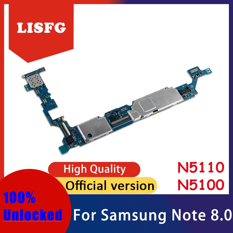 

Good Tested Motherboard 100% Unlocked For Samsung Galaxy Note 8.0 N5100 N5110 Mainboard With Chips Logic Board Android System