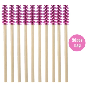 50pcs/100pcs Disposable Bamboo Handle Eyelash Brush Mascara Wands Brushes Makeup Mascara Applicator Make up Tool 
50pcs/100pcs Disposable Bamboo Handle Eyelash Brush Mascara Wands Brushes Makeup Mascara Applicator Make up Tool