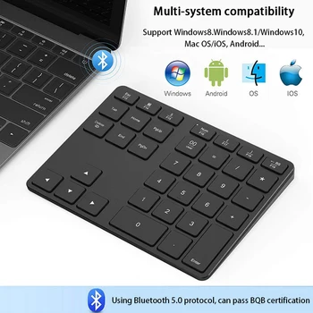 35 Keys Universal Silent Wireless Bluetooth Computer Accessories Numeric Keypad Home Office Digital Ergonomic USB Rechargeable
35 Keys Universal Silent Wireless Bluetooth Computer Accessories Numeric Keypad Home Office Digital Ergonomic USB Rechargeable