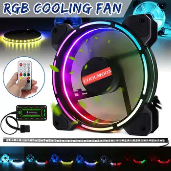 DC 12V 120mm Cooler Cooling Fan for Computer PC Case Silent LED Light Bar RGB Case Fan with Remote Control
DC 12V 120mm Cooler Cooling Fan for Computer PC Case Silent LED Light Bar RGB Case Fan with Remote Control