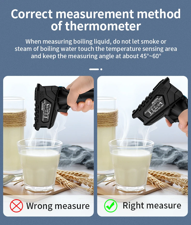Generic MESTEK Drop Shipping Digital Pyrometer Thermometer Humidity