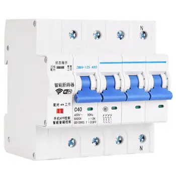 WiFi 4P Intelligent Circuit Breaker Wireless Remote Control Switch 400V Smart Circuit Breaker
WiFi 4P Intelligent Circuit Breaker Wireless Remote Control Switch 400V Smart Circuit Breaker