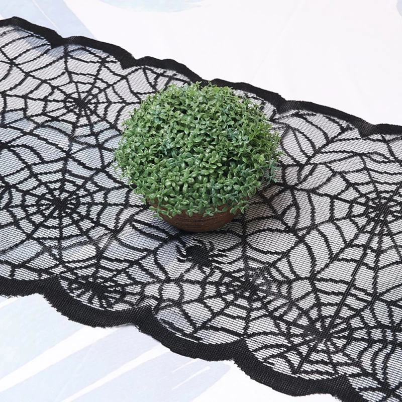 Halloween Lace Table Runner Long Tablecloth Halloween Spider Web Table Decor Purple Black 
Halloween Lace Table Runner Long Tablecloth Halloween Spider Web Table Decor Purple Black