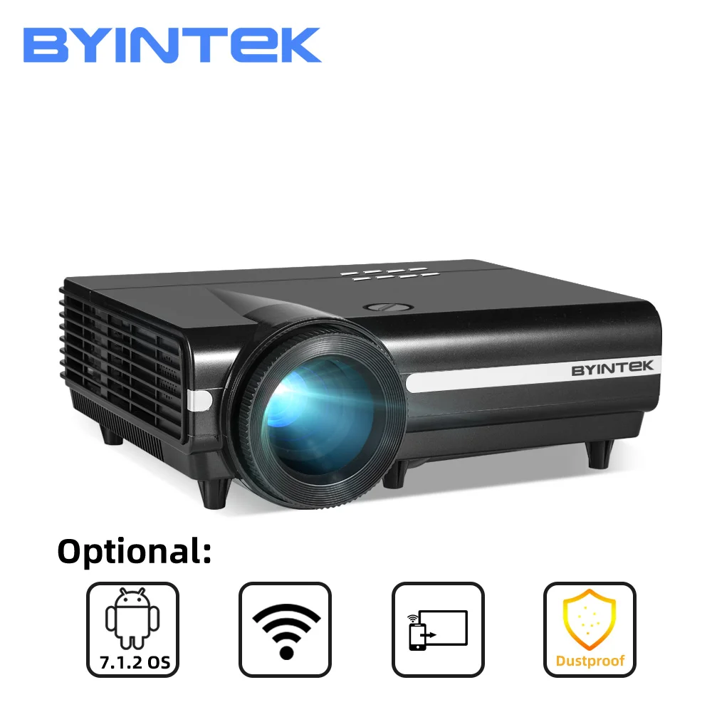 Фото BYINTEK BT96plus светодиодный Смарт Android Wifi дешевый видео проектор для - купить