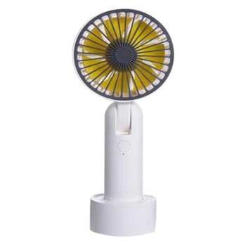 Rotating Handheld Desktop Small Fan 180 Degrees Mute High Wind Portable USB Mini Fan