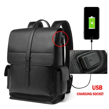 Bison Denim Fashion Brand Genuine Leather 14 inch Backpack Men's Travel Bag Waterproof Daypack USB Charging School Backpack Male
Bison Denim Fashion Brand Genuine Leather 14 inch Backpack Men's Travel Bag Waterproof Daypack USB Charging School Backpack Male