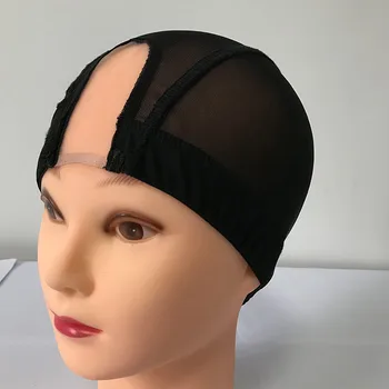 1Pc Black U Part Wig Cap With Swiss Lace Net For Making Wig With Adjustable Straps Top Stretch Gluless Weaving Cap
1Pc Black U Part Wig Cap With Swiss Lace Net For Making Wig With Adjustable Straps Top Stretch Gluless Weaving Cap