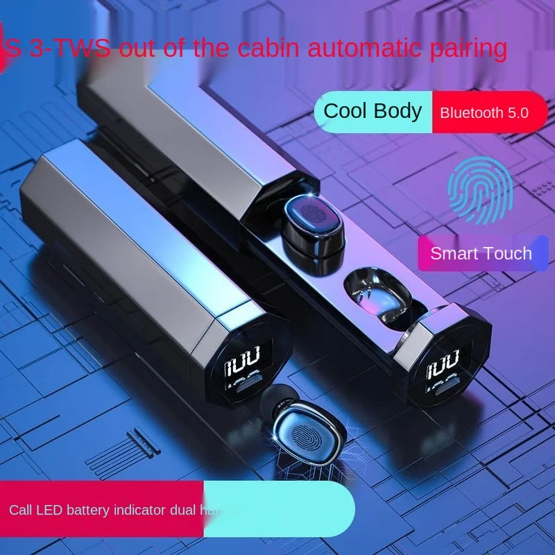 B9 Bluetooth tws5.0 Digital wireless Sports fashion bluetooth headset English Portable charging box Intelligent digital display
B9 Bluetooth tws5.0 Digital wireless Sports fashion bluetooth headset English Portable charging box Intelligent digital display