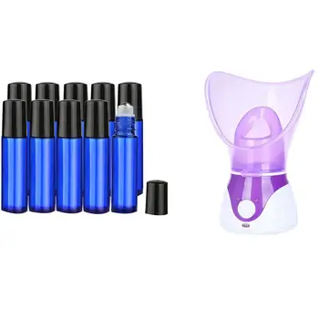 1Pcs Cleaning Beauty Face Steaming Device Us Plug & 10Pcs Essential Oil Roller Bottles, 10Ml Stainless Steel Roller
1Pcs Cleaning Beauty Face Steaming Device Us Plug & 10Pcs Essential Oil Roller Bottles, 10Ml Stainless Steel Roller