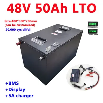 Power LTO 48V 50AH Lithium titanate battery Pack 2.4v LTO battery for AGV Tricycle Solar system scooter +5A Charger
Power LTO 48V 50AH Lithium titanate battery Pack 2.4v LTO battery for AGV Tricycle Solar system scooter +5A Charger