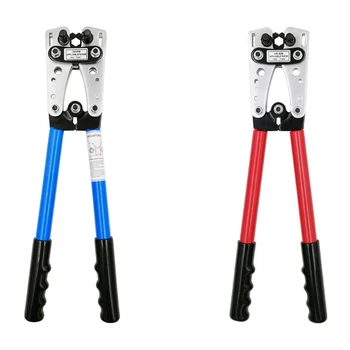 2x HX-50B Cable Crimper Cable Lug Crimping Tool Wire Crimper for 6-50mm2 1-10 AWG Wire Cable-Blue & Red 
2x HX-50B Cable Crimper Cable Lug Crimping Tool Wire Crimper for 6-50mm2 1-10 AWG Wire Cable-Blue & Red