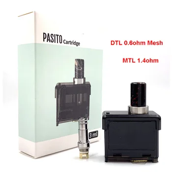 Vmiss Pasito Pod 3ml Cartridge with DTL 0.6ohm Mesh MTL 1.4ohm OCC for Pasito Coil E Cigarette Vape Pod Kit
Vmiss Pasito Pod 3ml Cartridge with DTL 0.6ohm Mesh MTL 1.4ohm OCC for Pasito Coil E Cigarette Vape Pod Kit