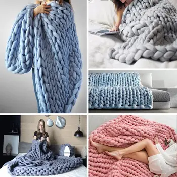 Hand-Woven Convenient Comfortable Warm Sofa Blanket Throw Blanket Woollen Blanket Blankets and Throws Knitted
Hand-Woven Convenient Comfortable Warm Sofa Blanket Throw Blanket Woollen Blanket Blankets and Throws Knitted