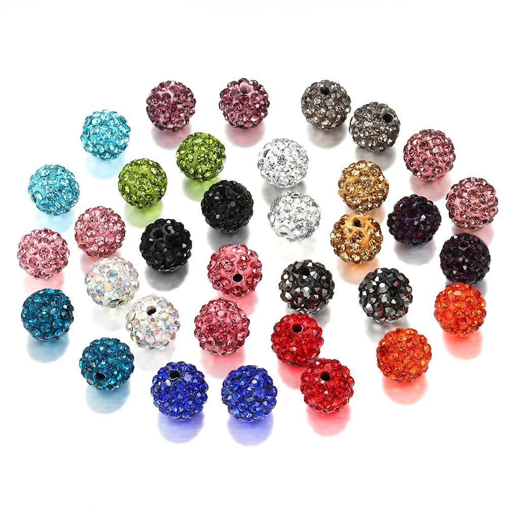 10pcs/lot 10mm Colorful Clay Micro Pave Rhinestone Crystal Spacer Beads Round Loose Ball Beads For DIY Jewelry Making Supplies
10pcs/lot 10mm Colorful Clay Micro Pave Rhinestone Crystal Spacer Beads Round Loose Ball Beads For DIY Jewelry Making Supplies