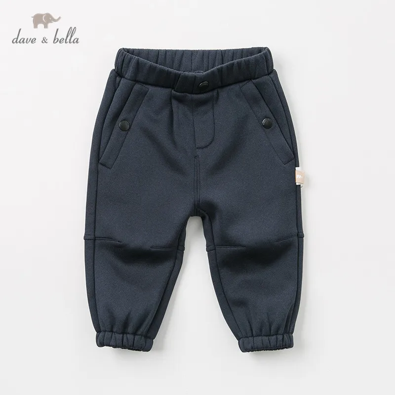 Фото DB11812 dave bella/осенне-зимние штаны для маленьких мальчиков детские однотонные полной